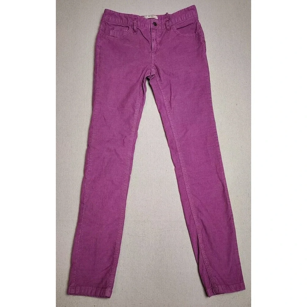 We The Free Free People Women's Pink Corduroy Low Rise‎ Tapered Pants Size W29 V